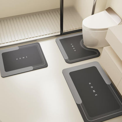 3 Piece Quick-Dry Bath Mat Set