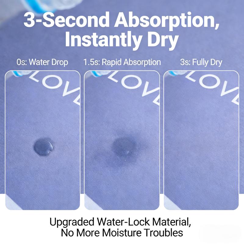 3 Piece Quick-Dry Bath Mat Set