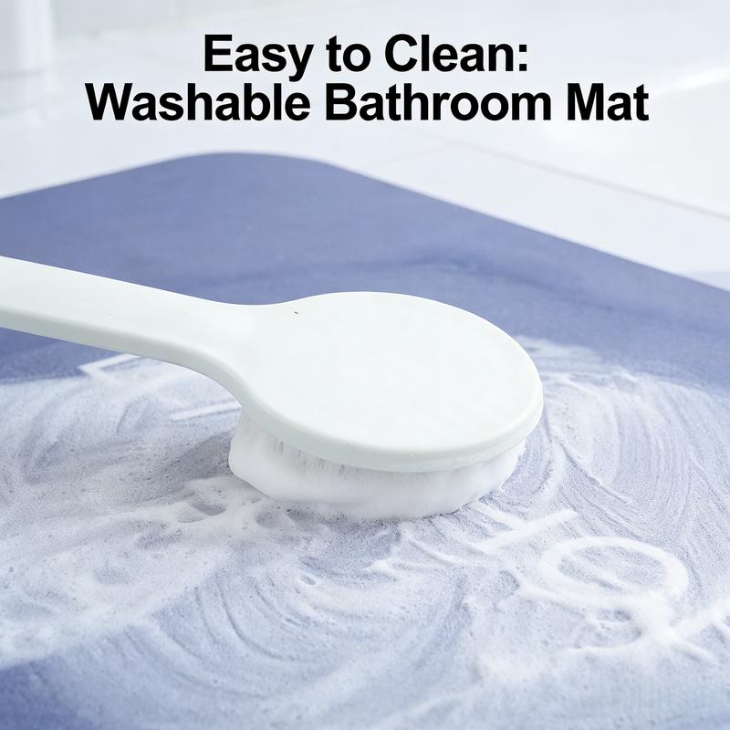3 Piece Quick-Dry Bath Mat Set
