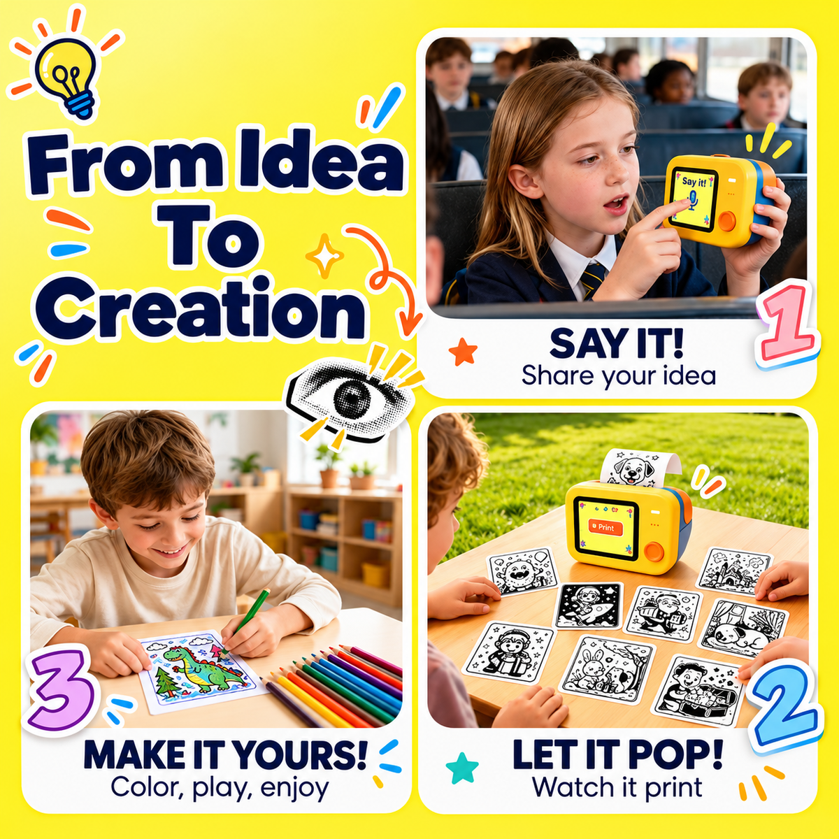 AI Voice-Powered Sticker Printer