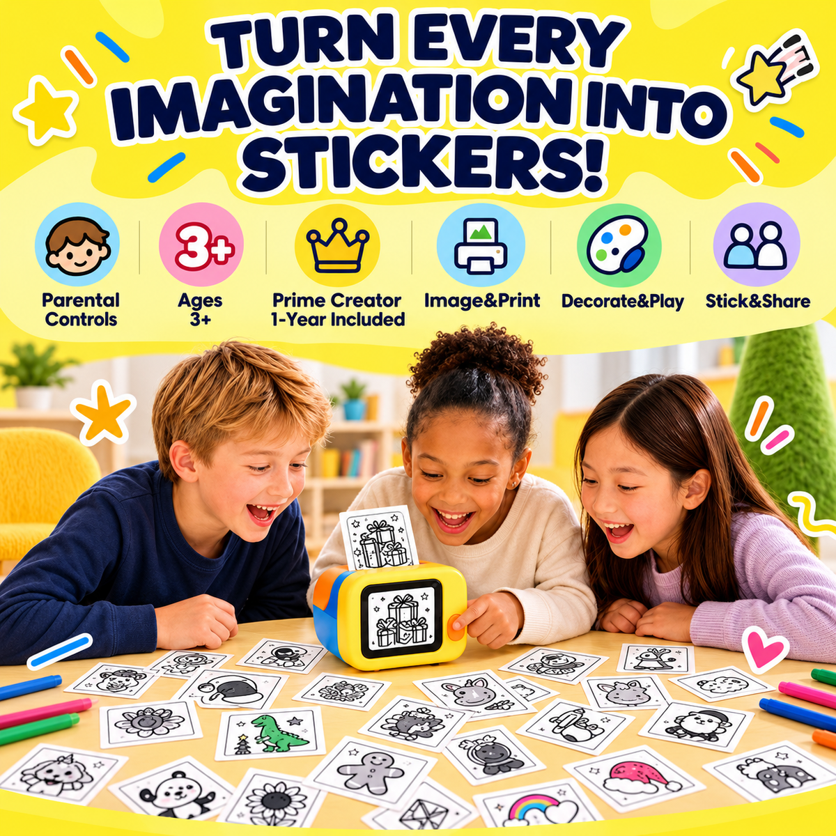 AI Voice-Powered Sticker Printer