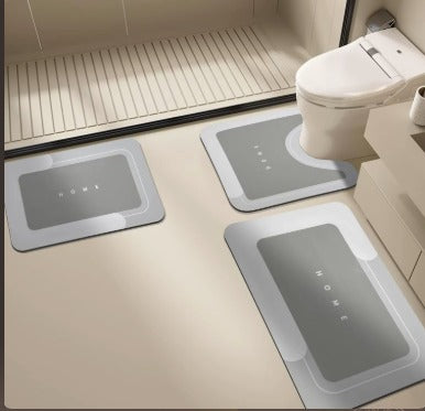 3 Piece Quick-Dry Bath Mat Set