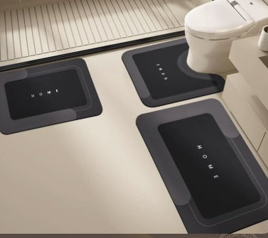 3 Piece Quick-Dry Bath Mat Set